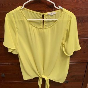 Yellow Tied Top